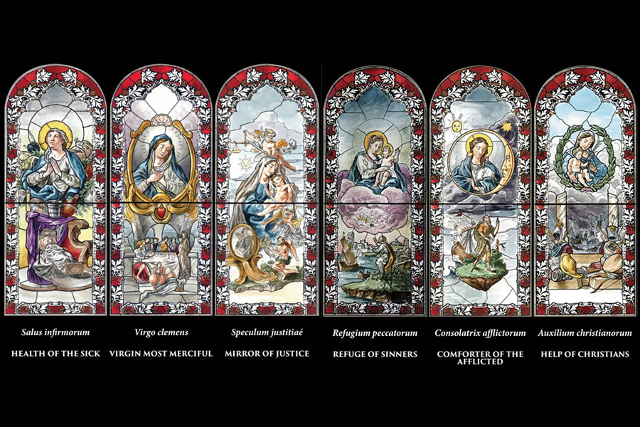 stbernadettestainedglass